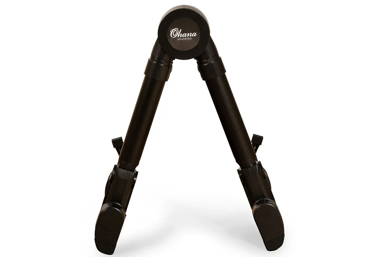 Ohana US-30 BK Lightweight A-Frame Black Portable Uke Stand - BLACK - Open Box