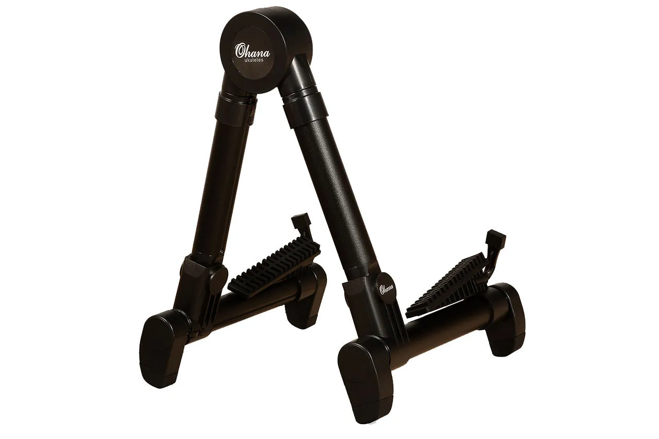 Ohana US-30 BK Lightweight A-Frame Black Portable Uke Stand - BLACK - Open Box