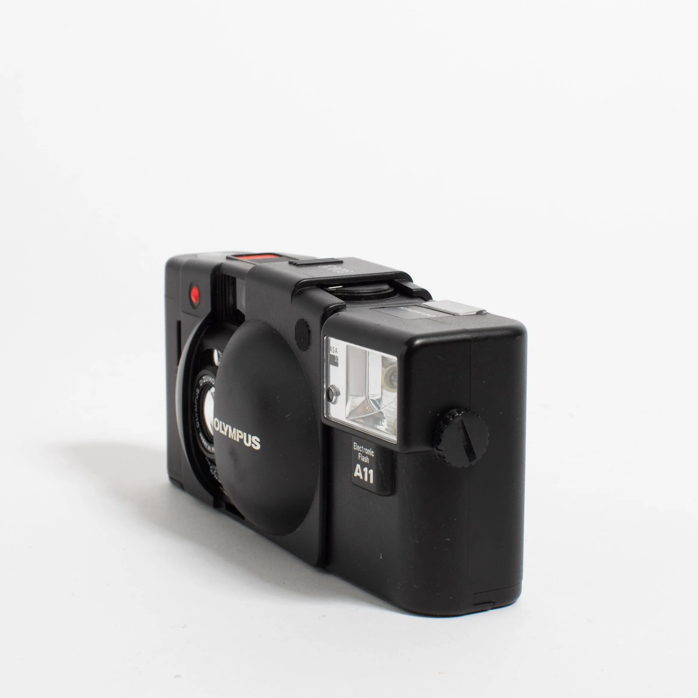 Olympus XA2 with A11 Flash with hard shell case