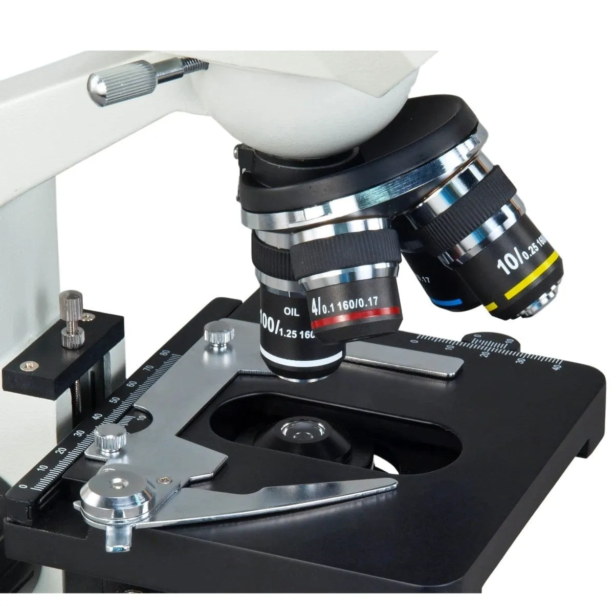Omax MD82EZ Series Digital Integrated Compound Microscope 40X-2500X Magnification with 1.3MP Integrated Camera LED Illumination