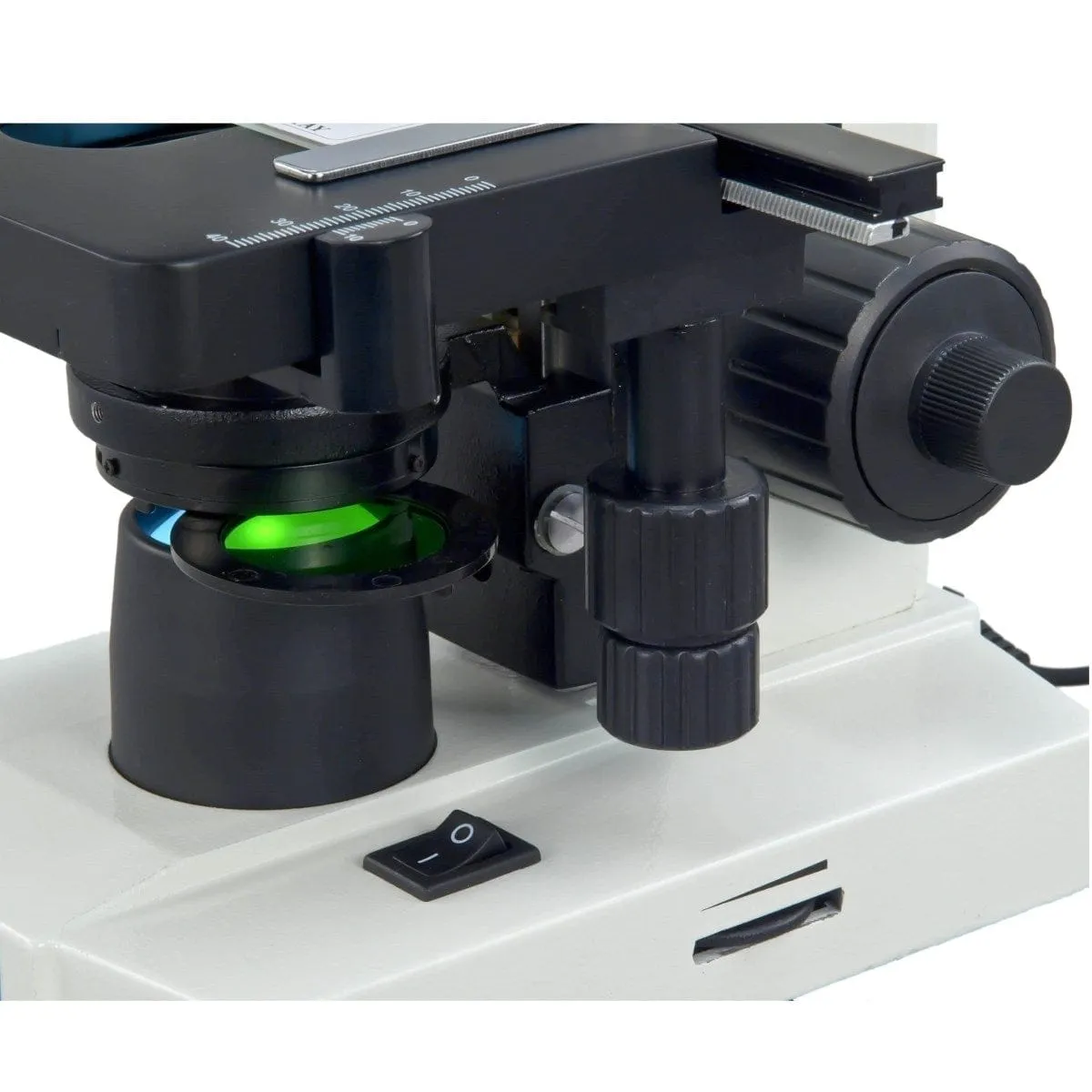 Omax MD82EZ Series Digital Integrated Compound Microscope 40X-2500X Magnification with 1.3MP Integrated Camera LED Illumination
