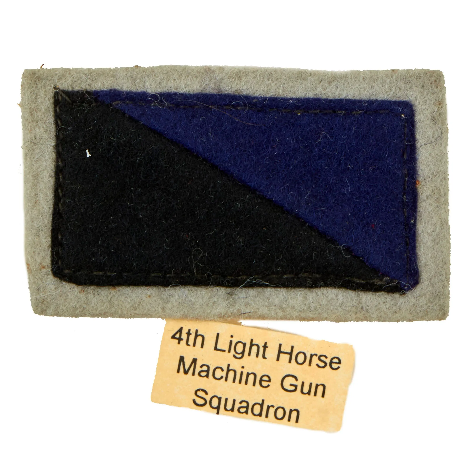 Original Australian WWI Unit Insignia Flash Patches With Original Unit Color Key - 25 Flashes