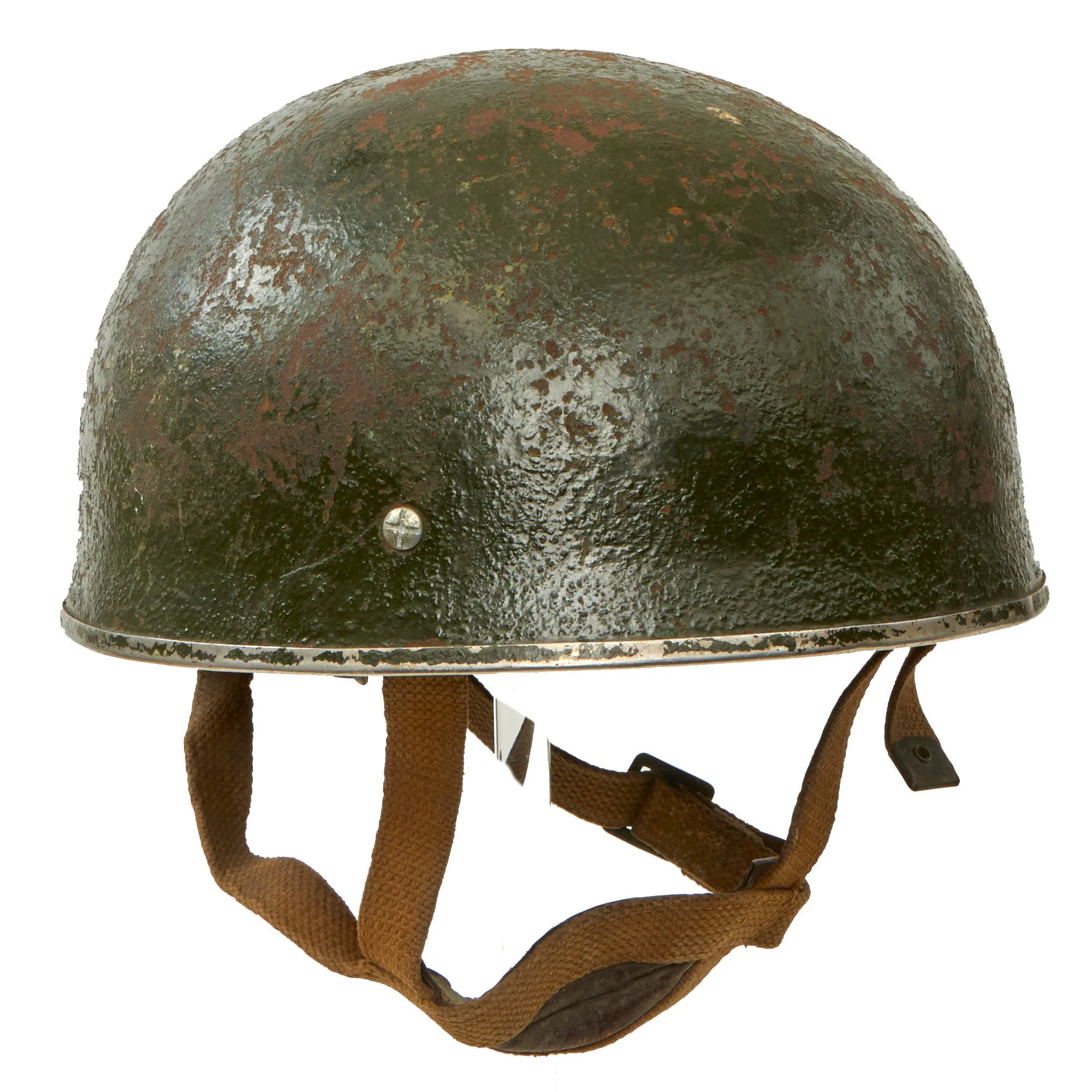 Original British WWII 44th Indian Airborne Division HSAT MKII Paratrooper Helmet By BMB Dated 1944 - Size 7⅜ - Operation Dracula