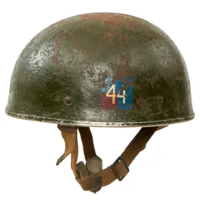 Original British WWII 44th Indian Airborne Division HSAT MKII Paratrooper Helmet By BMB Dated 1944 - Size 7⅜ - Operation Dracula