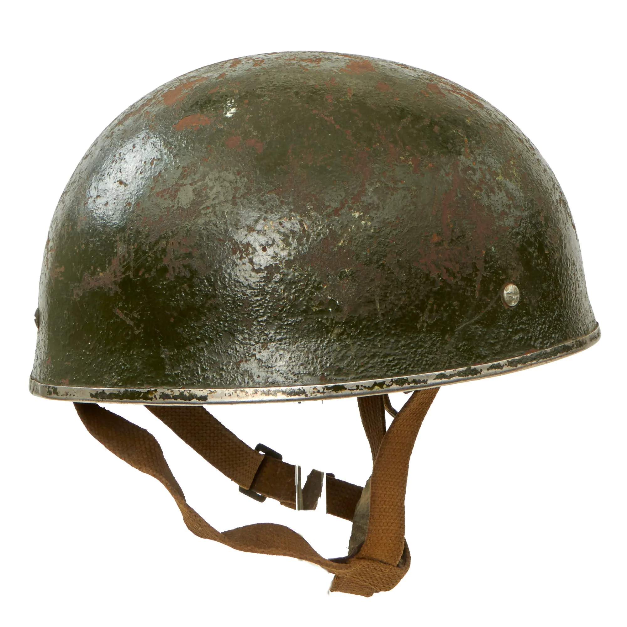 Original British WWII 44th Indian Airborne Division HSAT MKII Paratrooper Helmet By BMB Dated 1944 - Size 7⅜ - Operation Dracula