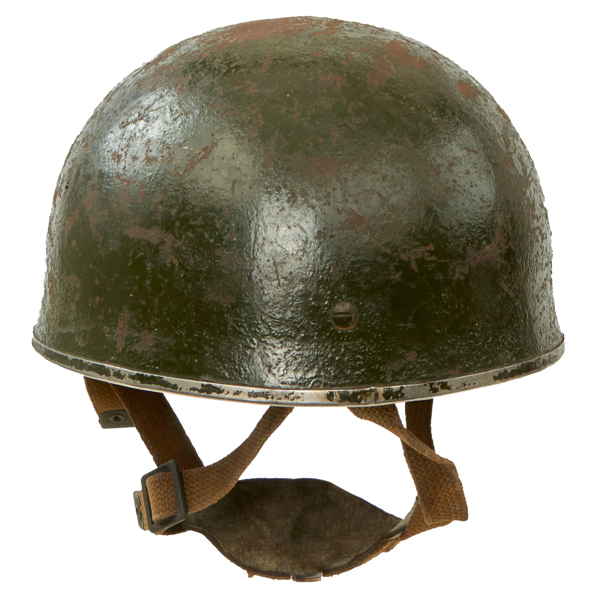 Original British WWII 44th Indian Airborne Division HSAT MKII Paratrooper Helmet By BMB Dated 1944 - Size 7⅜ - Operation Dracula