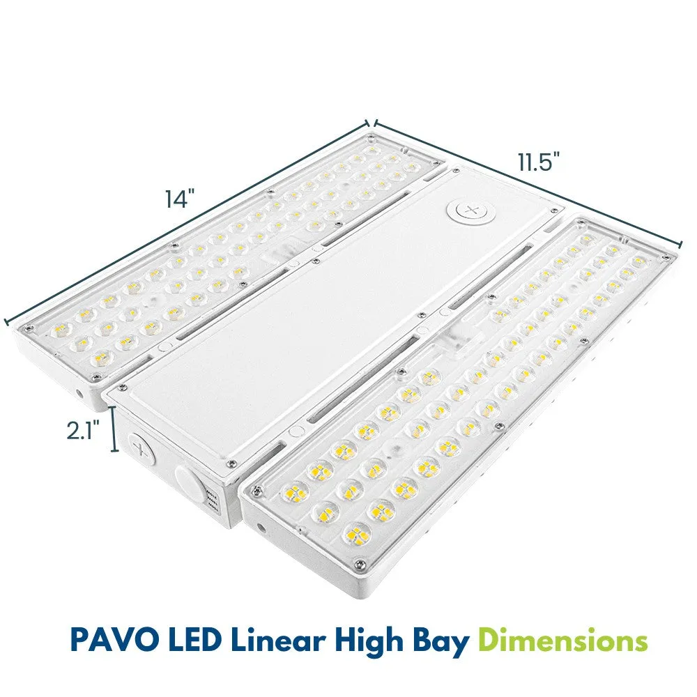 PAVO III LED High Bay Light - 210W/180W/155W Selectable - 31,290 Lumens - 120-277V - 5000K - 600W Equal