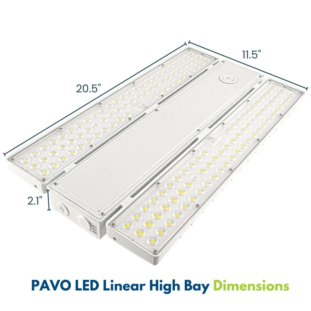 PAVO IV LED High Bay Light - 310W/270W/240W -5000K/4000K - up to 46,000 lumens - 120-277V - 1000W Metal Halide Equal