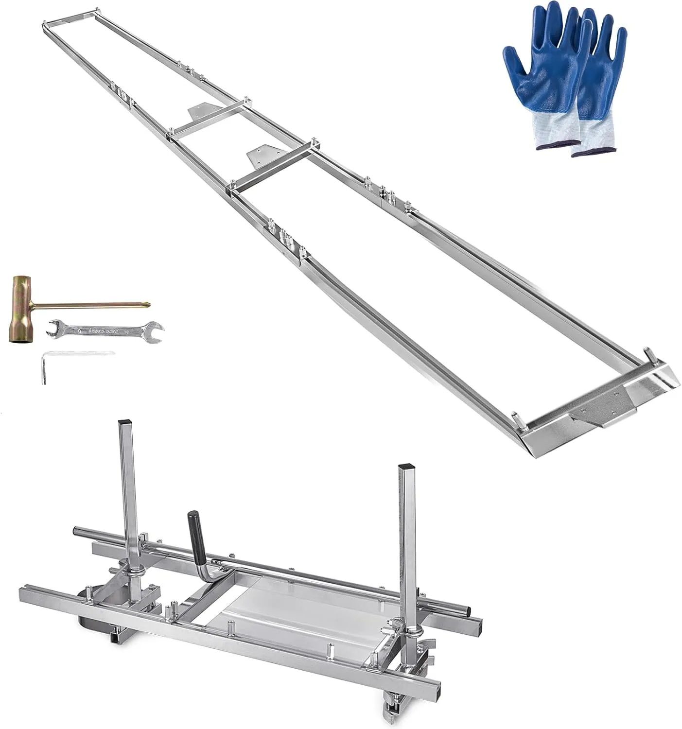 Portable Chainsaw Mill Kit I 14"-36" Guide Bar with 9Ft Rail System I Ideal for Woodworkers and Builders I Aluminum Construction