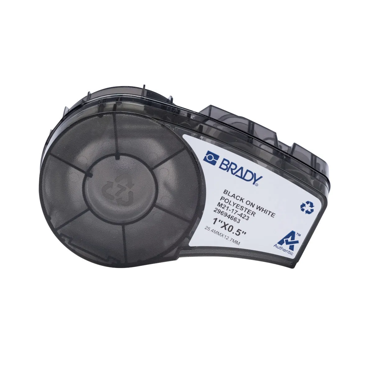 Portable Printer Accessories - Brady Pre-Sized Harsh Environment Multi-Purpose Polyester Labels with Ribbon for M210/M211 Printers, Various Sizes