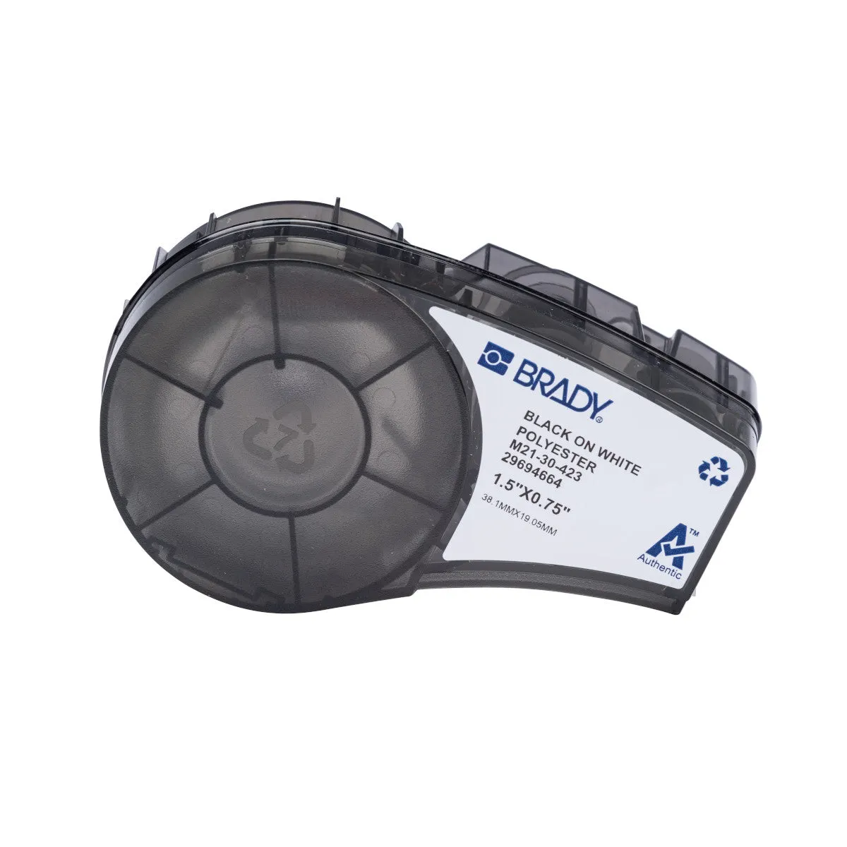 Portable Printer Accessories - Brady Pre-Sized Harsh Environment Multi-Purpose Polyester Labels with Ribbon for M210/M211 Printers, Various Sizes