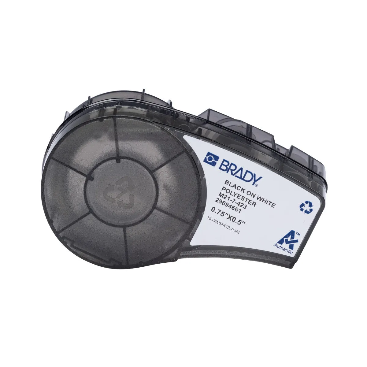Portable Printer Accessories - Brady Pre-Sized Harsh Environment Multi-Purpose Polyester Labels with Ribbon for M210/M211 Printers, Various Sizes