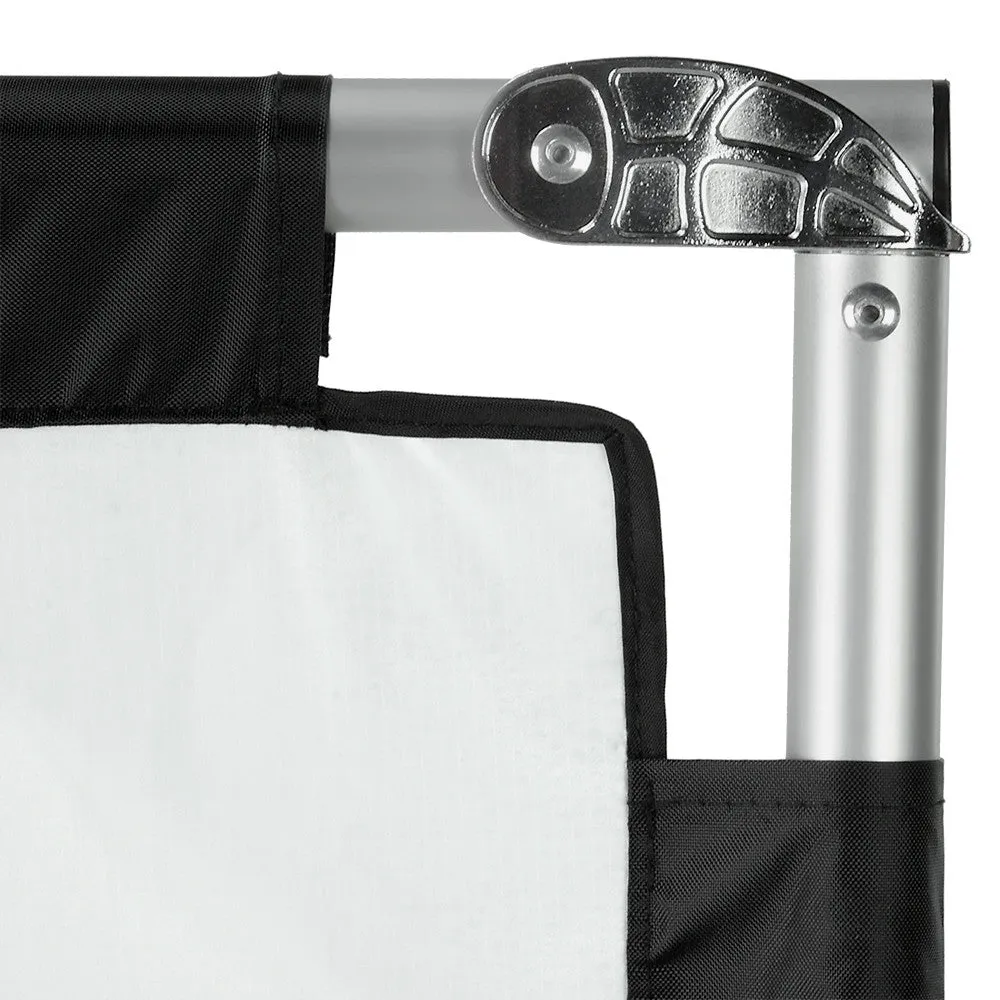 Pro Studio Solutions Sun Scrim - Collapsible Frame Diffusion & Silver/White Reflector Kit with Handle and Carry Bag