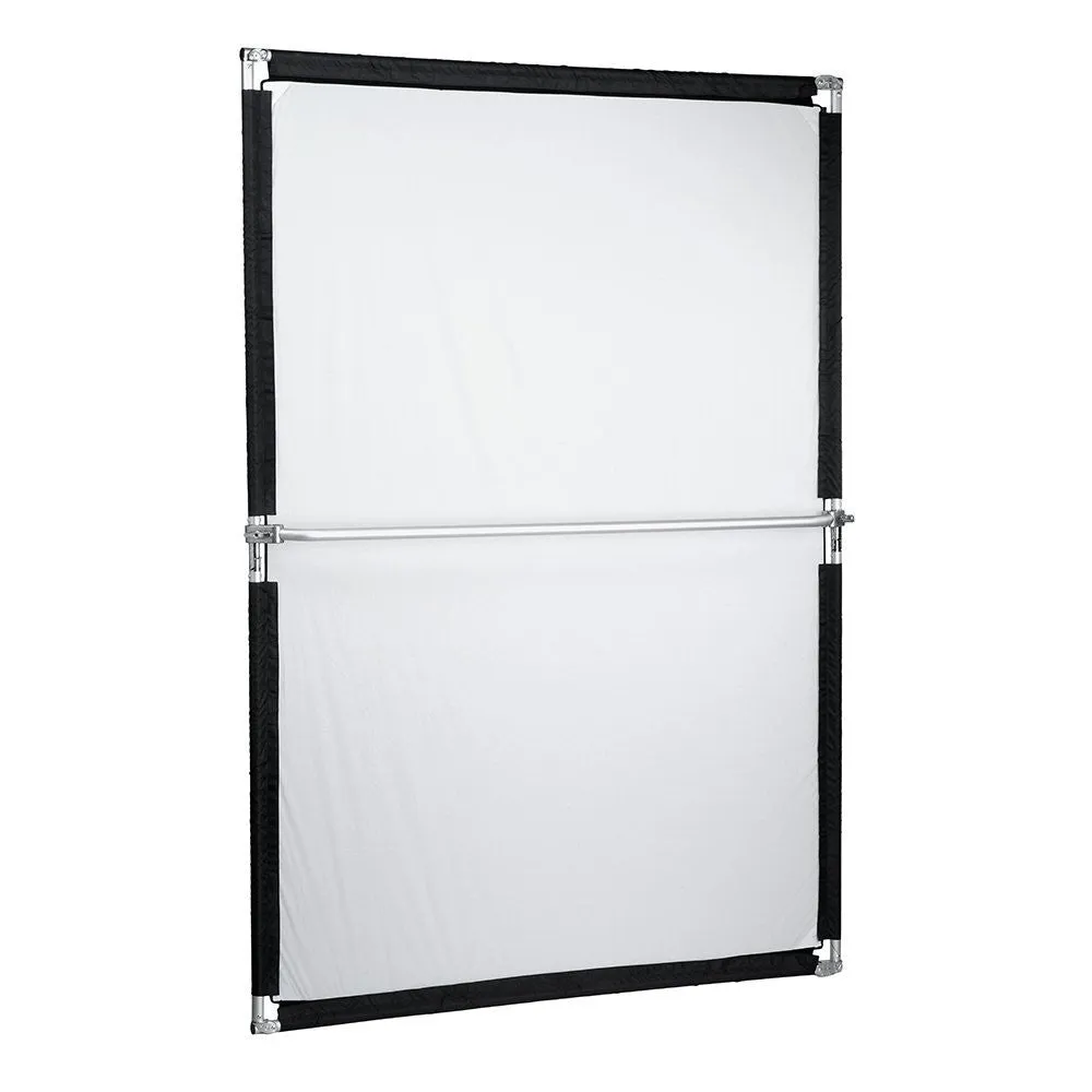 Pro Studio Solutions Sun Scrim - Collapsible Frame Diffusion & Silver/White Reflector Kit with Handle and Carry Bag