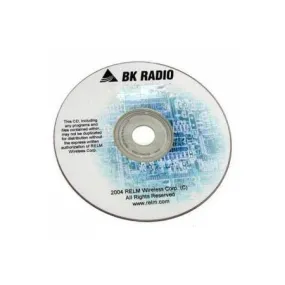 Radio Editor Software on CD or USB, BKR0733 for BKR