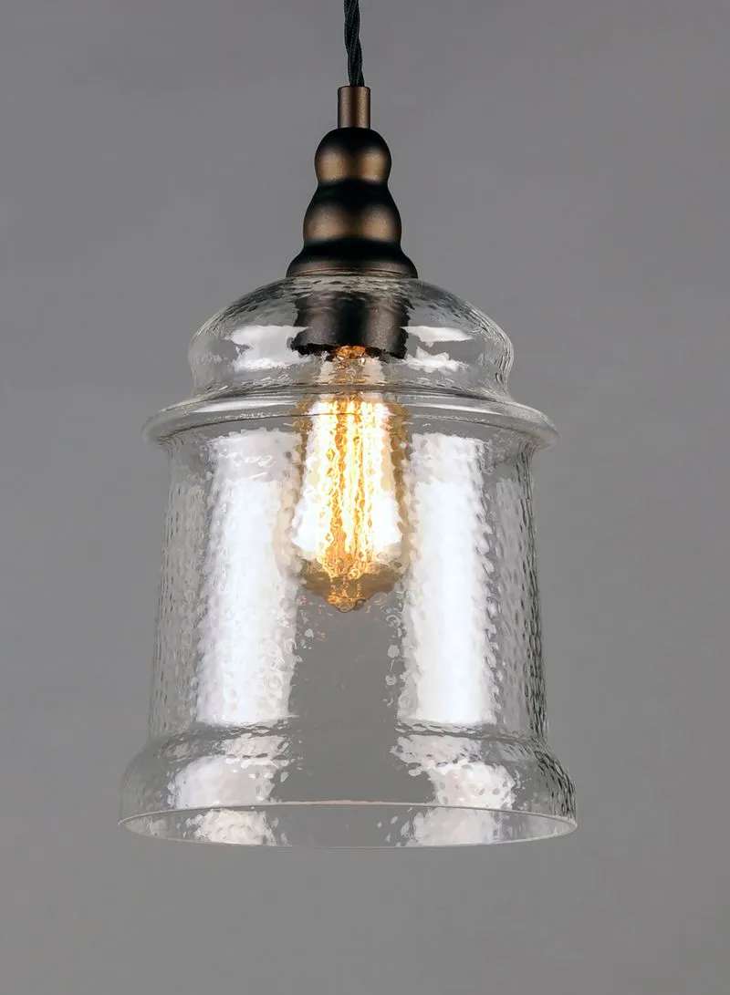 Revival 7.75" Single Light Pendant in Oil Rubbed Bronze