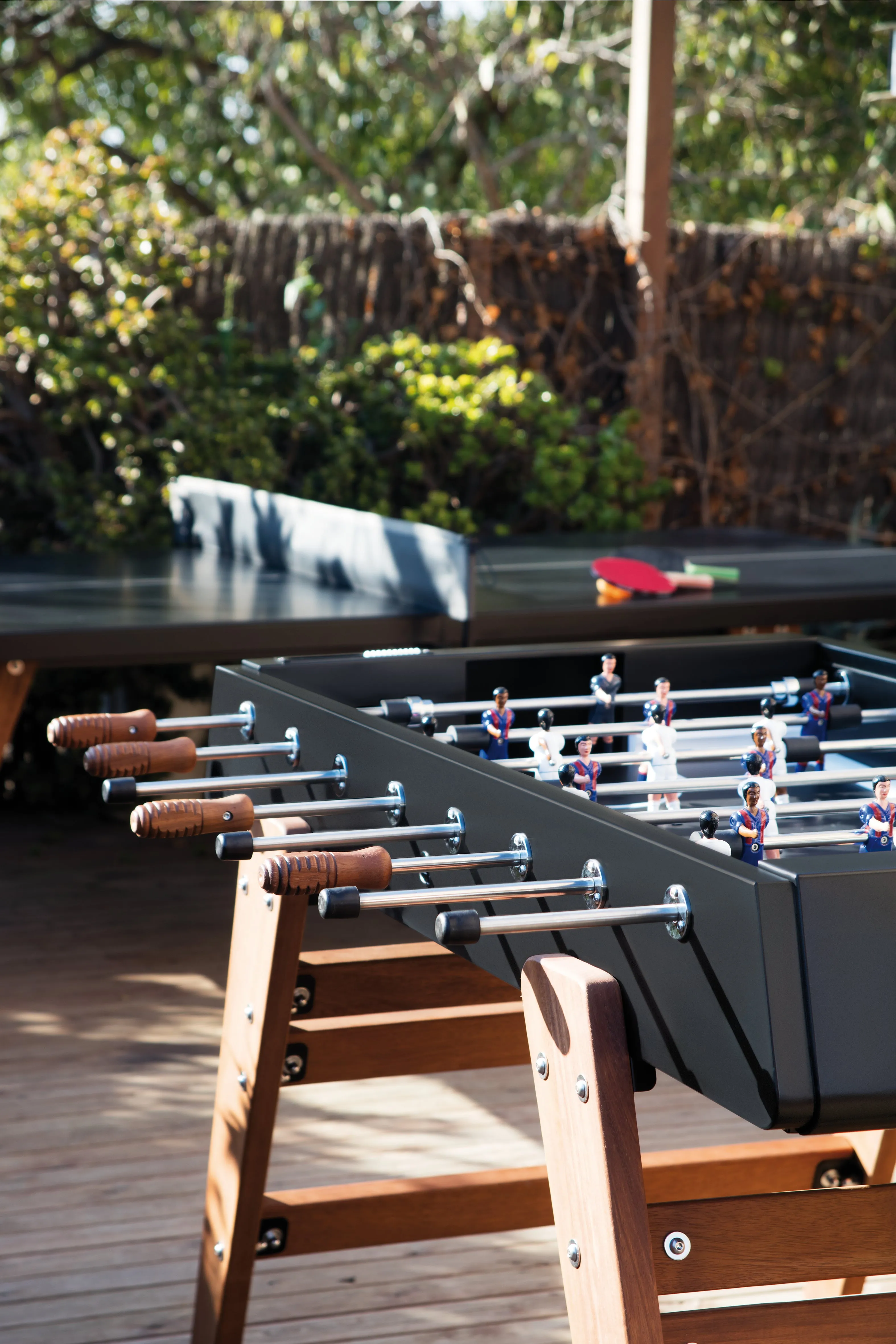 RS Barcelona Black RS#3 Wood Outdoor Foosball Table