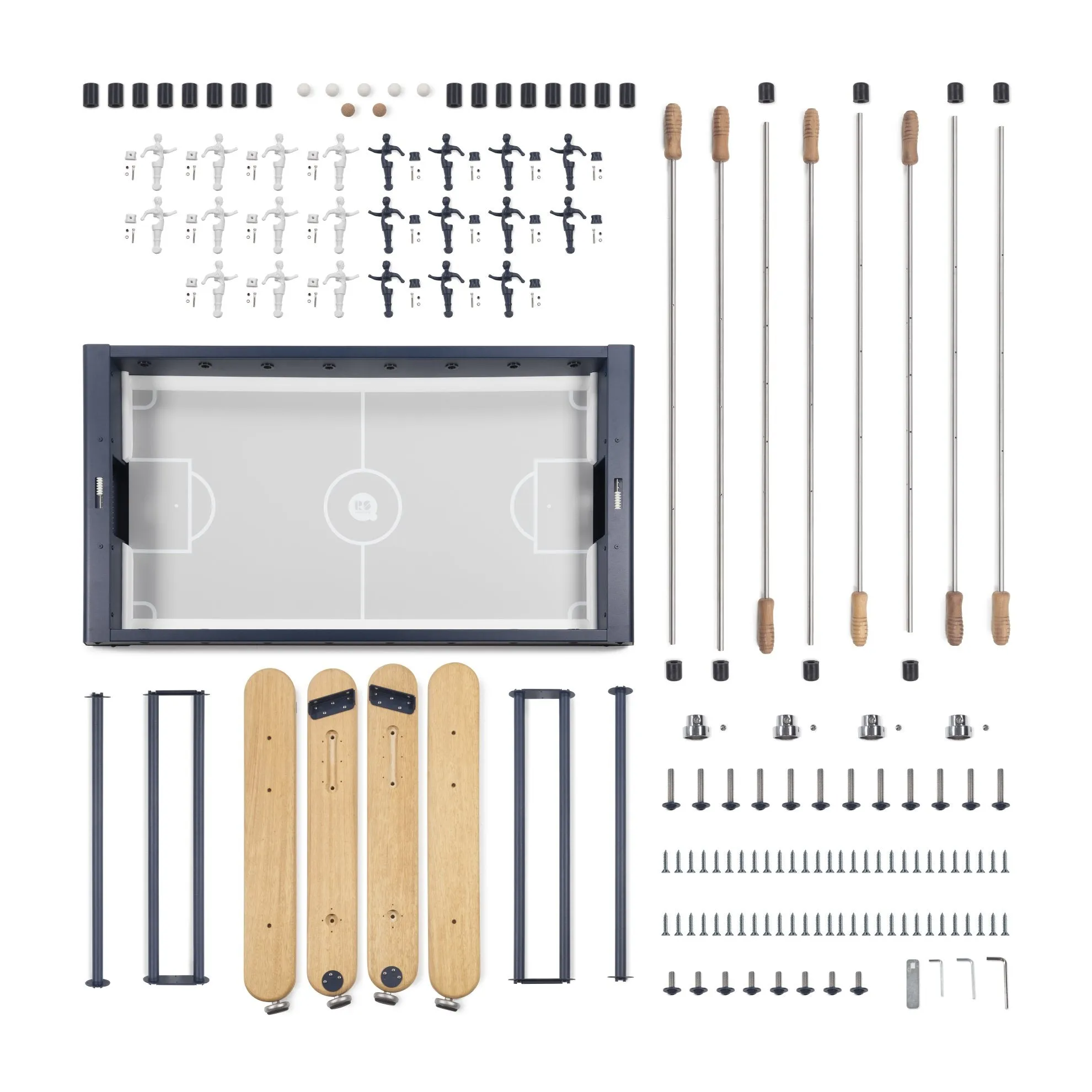 RS Barcelona Steel Blue RS4 Outdoor Foosball Table