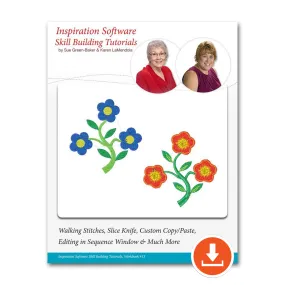 Skill Building Tutorial #13 Walking Stitches, Slice Knife, Custom Copy/Paste, Editing in Sequence Window & Much More in Perfect Embroidery Pro™