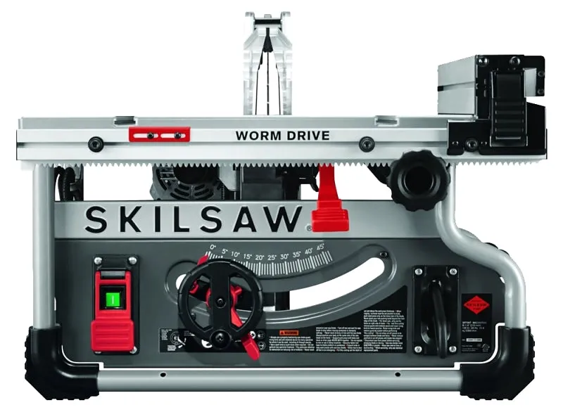 SKILSAW SPT99T-01 Portable Worm Drive Table Saw, 120 VAC, 15 A, 8-1/4 in Dia Blade, 5/8 in Arbor, 5300 rpm Speed :EA: QUANTITY: 1