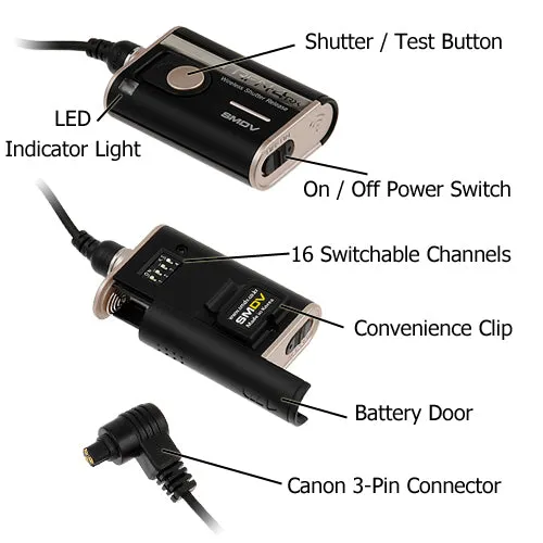 SMDV RFN-4 Wireless Remote Shutter Release Cable for Cameras
