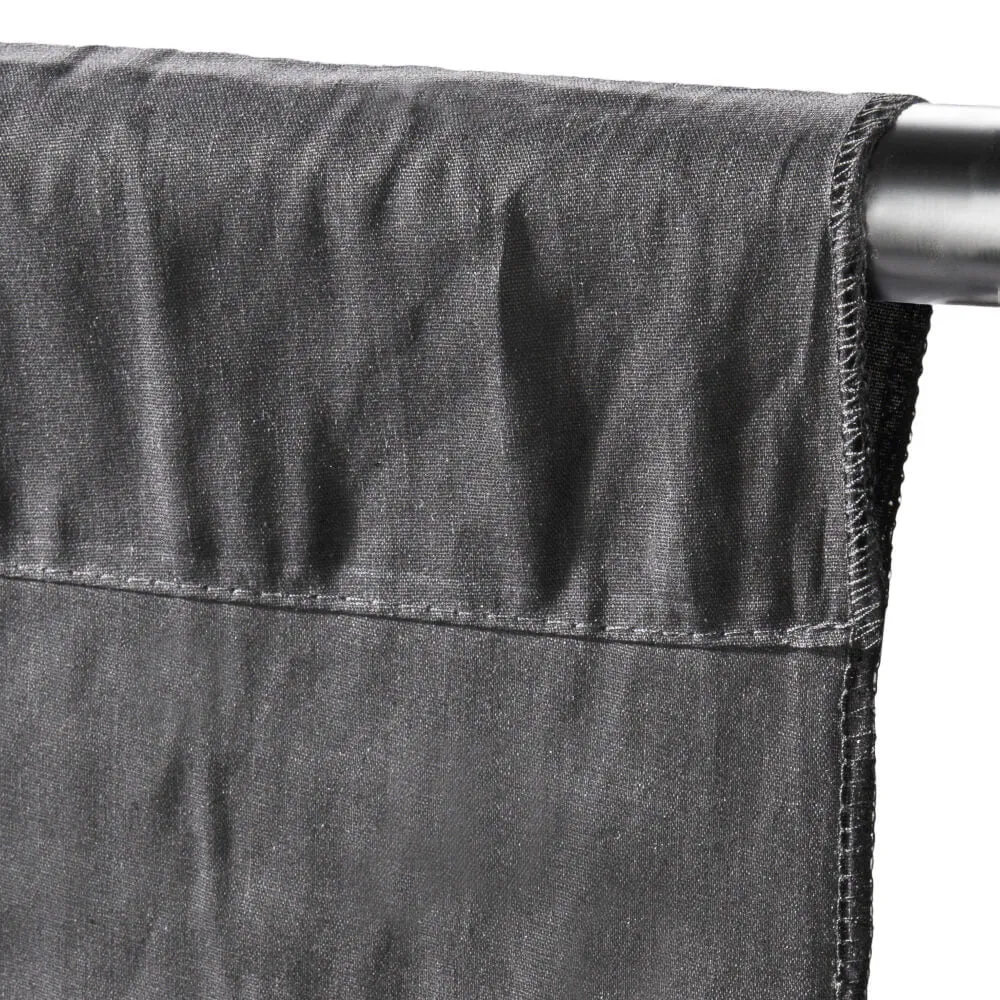 Studio Telescopic Stand and 3x6m Muslin Cotton Grey Drop