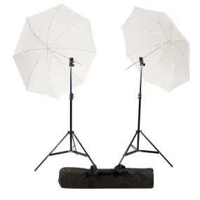 Studio Twin Translucent White Speedlite Umbrella with Hotshoe Adapter