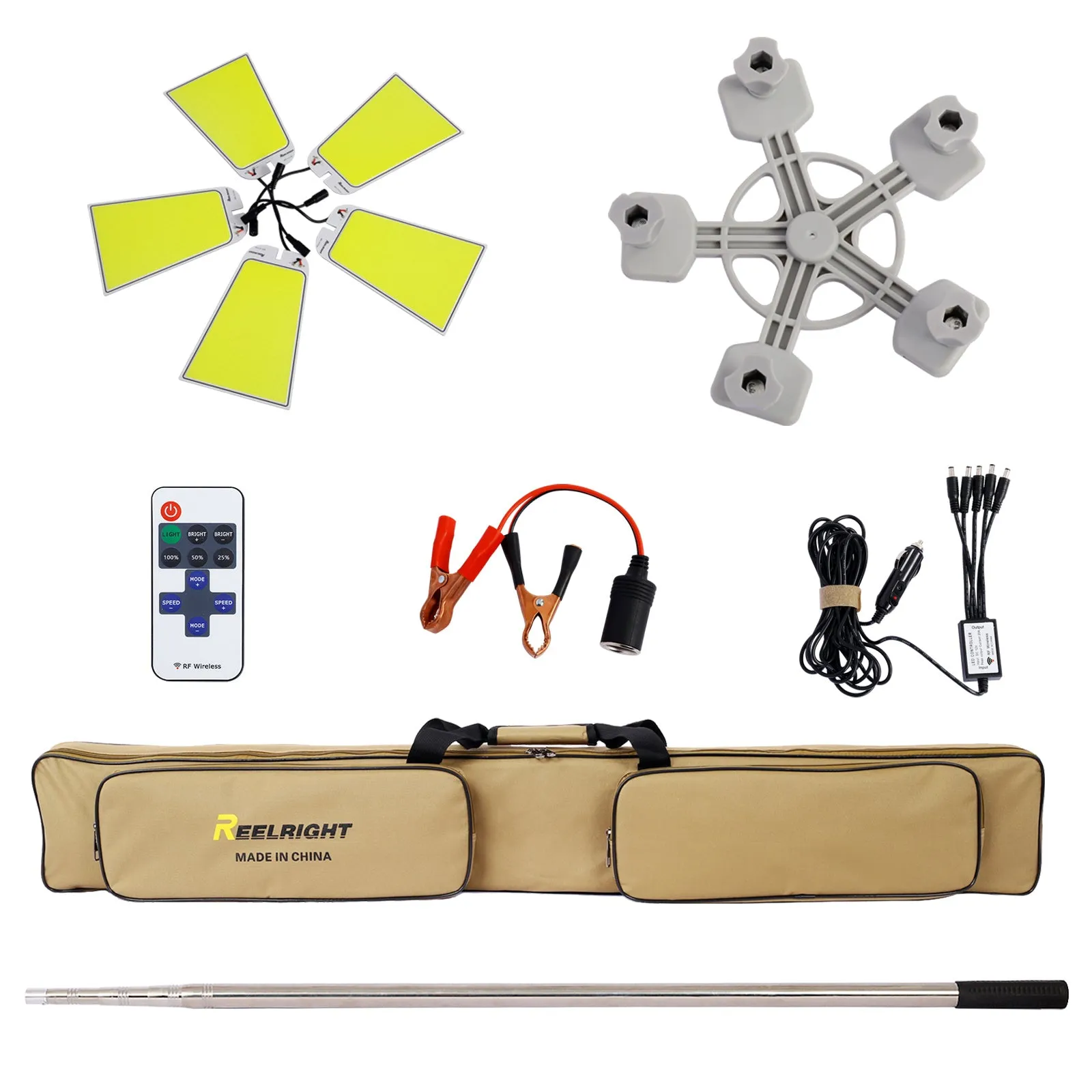 Telescopic Camping Lights Portable Outdoor Camping Light Telescoping Pole 15000lm LED