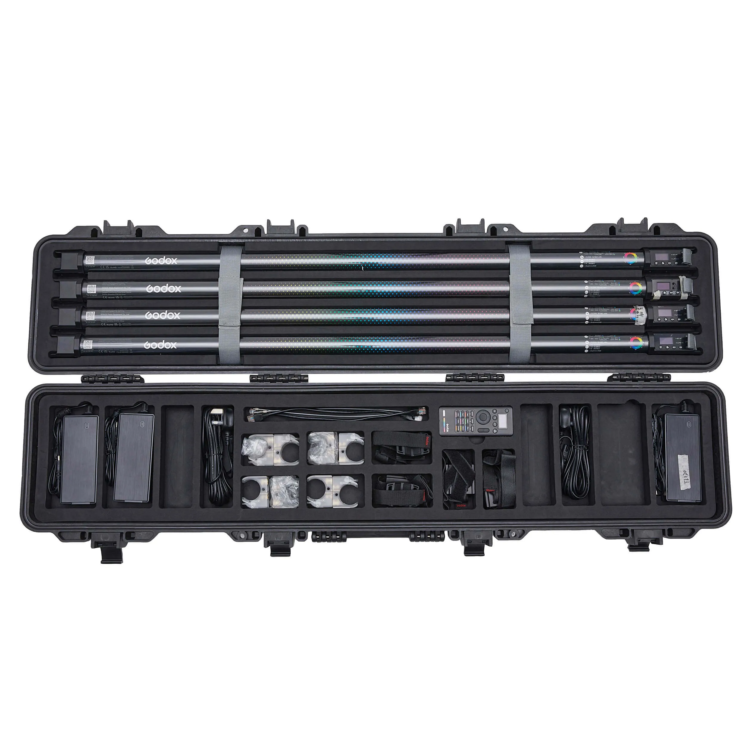 TL120-K4 Bi-Colour RGB LED Light Tube Four-Light Kit