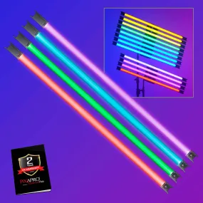 TL120-K4 Bi-Colour RGB LED Light Tube Four-Light Kit