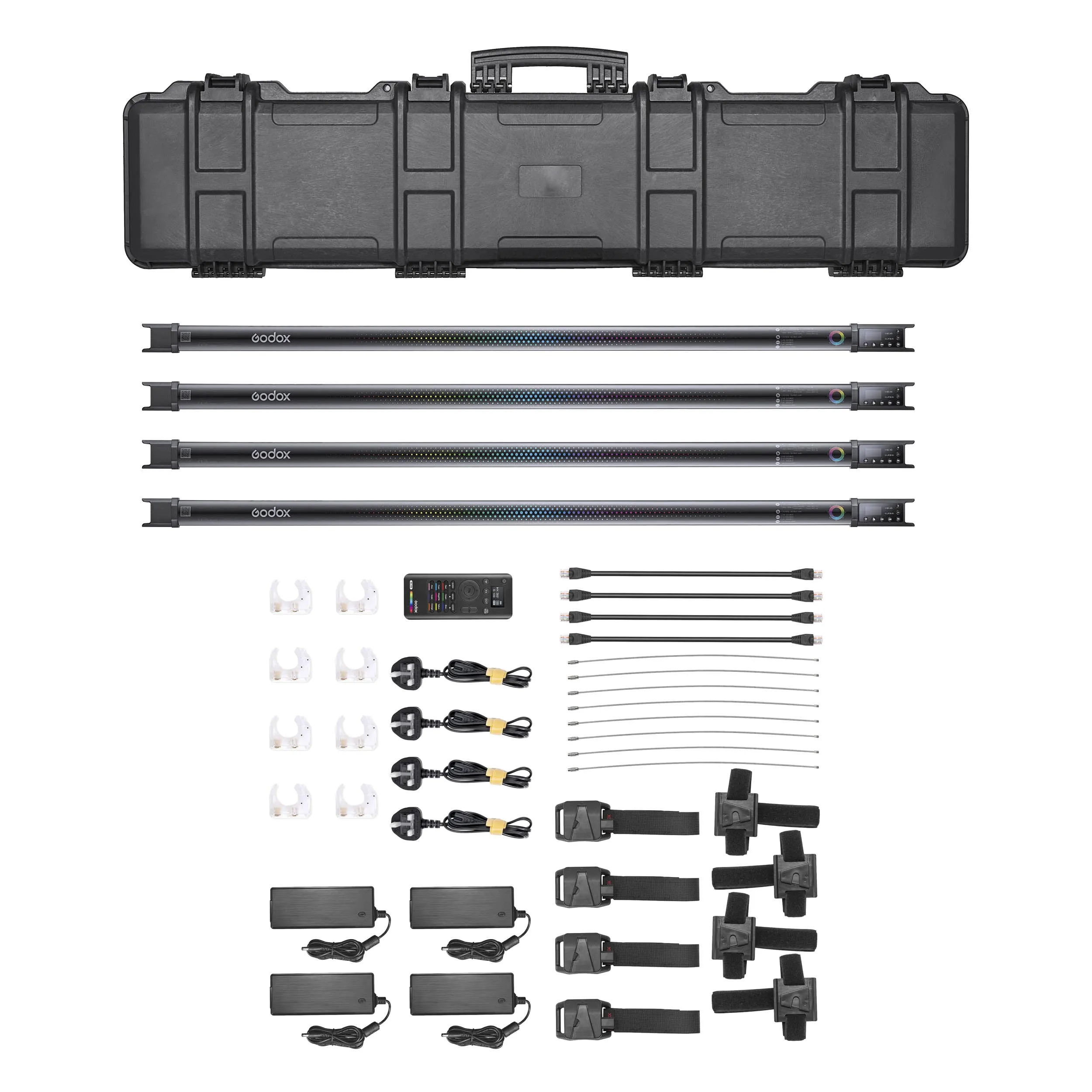 TL120-K4 Bi-Colour RGB LED Light Tube Four-Light Kit