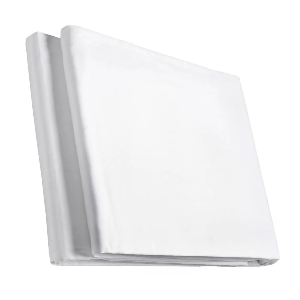 Triple Telescopic Background Stand with 3x6m White Muslin Backdrop Kit