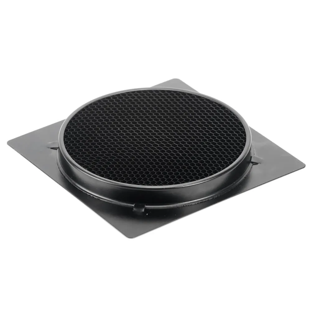Universal Barndoor with Honeycomb and 4* Colour Gels (Maximum 17.5cm Diameter)