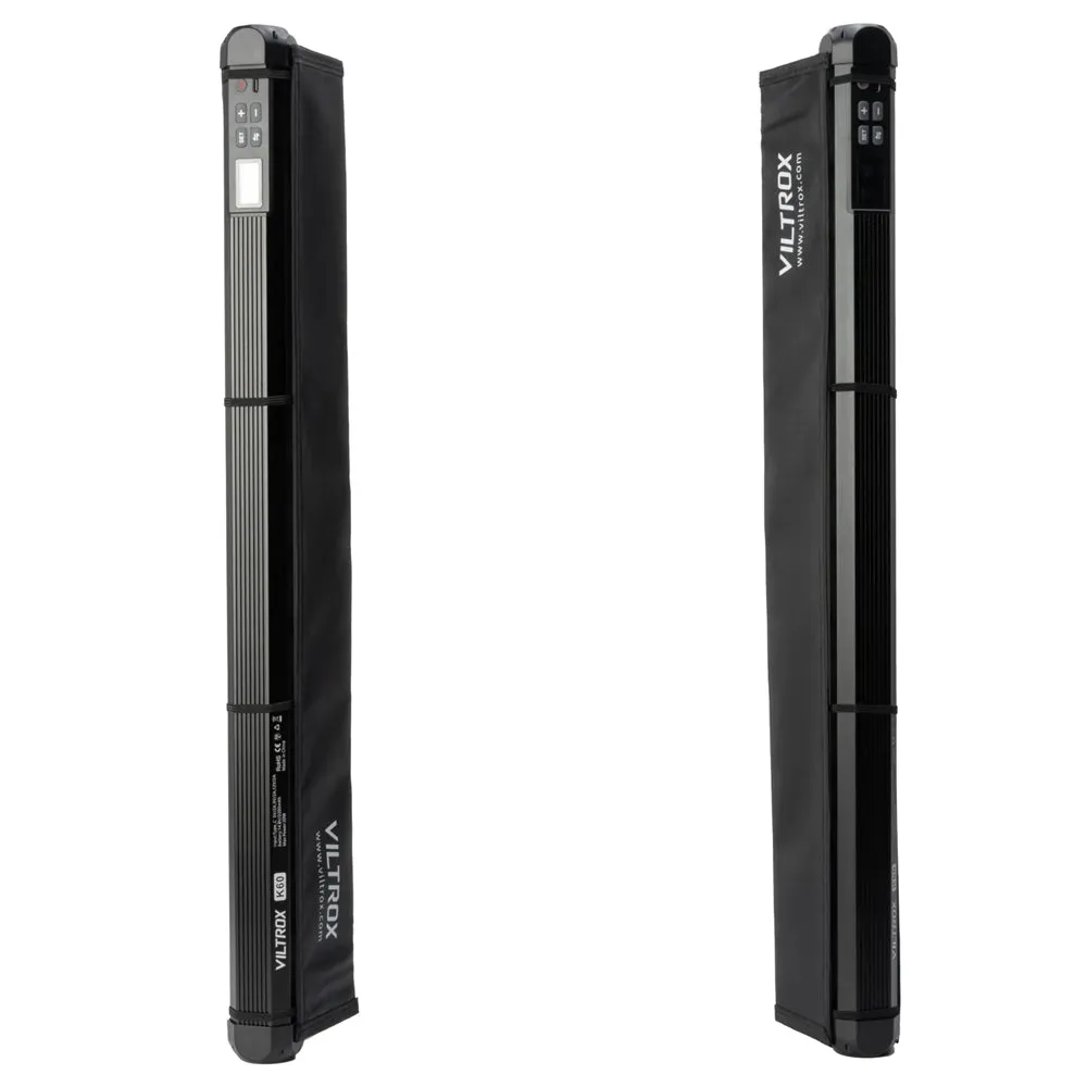 Viltrox K60 Single / Double 20W RGB 2200mAh Handheld Light Stick with OLED Display, Mobile App, Remote and Control Panel Support and 26 Light Effect Presets for Photo and Video