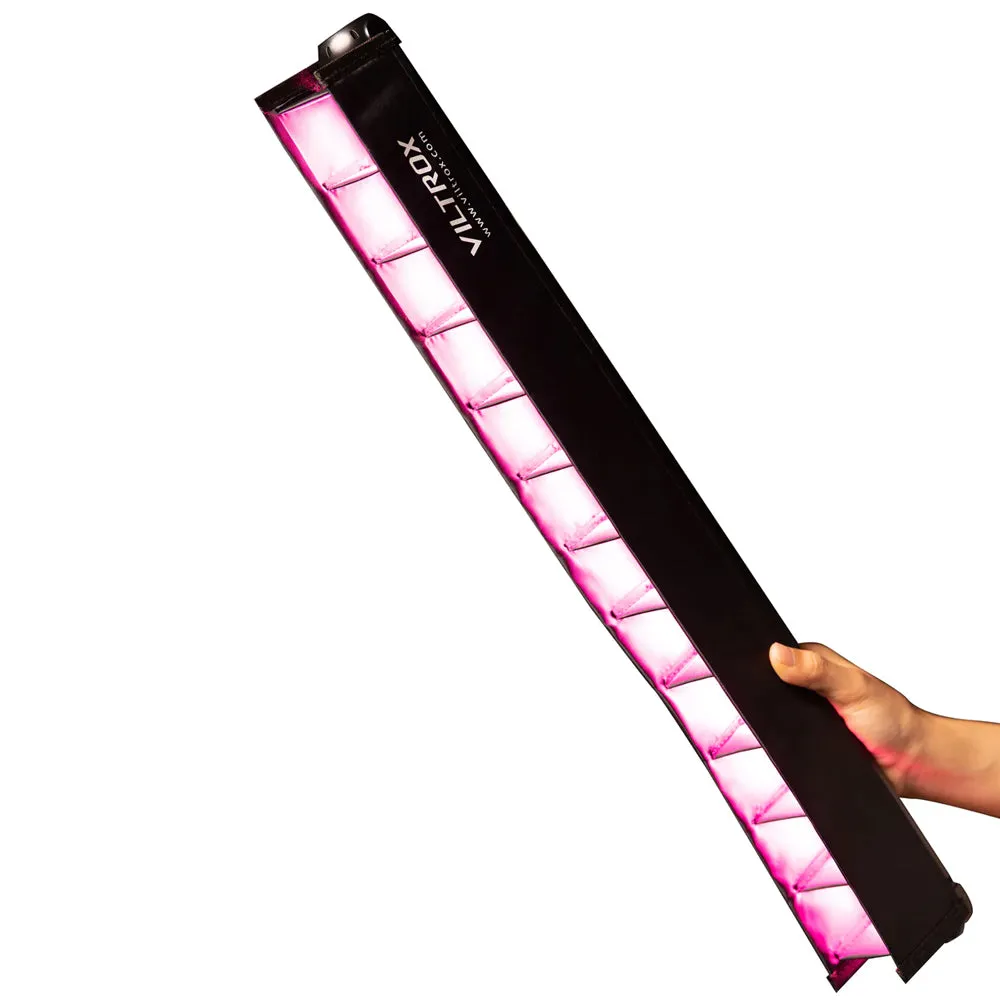 Viltrox K60 Single / Double 20W RGB 2200mAh Handheld Light Stick with OLED Display, Mobile App, Remote and Control Panel Support and 26 Light Effect Presets for Photo and Video