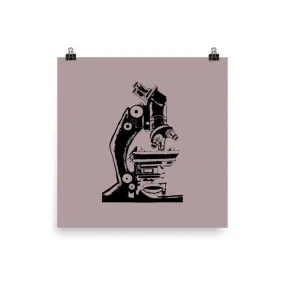 Vintage Scientific Microscope Art Print