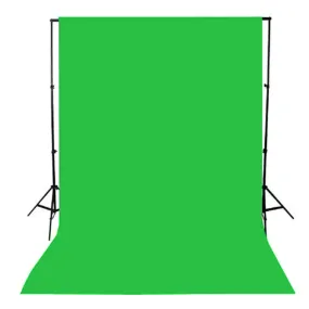Wide Telescopic Support Stand with Muslin Drop 3x6m (Green)