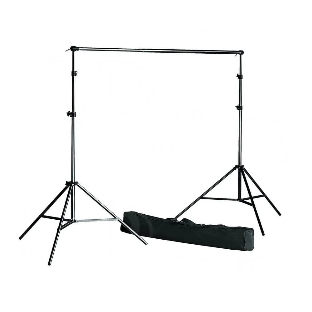 Wide Telescopic Support Stand with Muslin Drop 3x6m (Green)