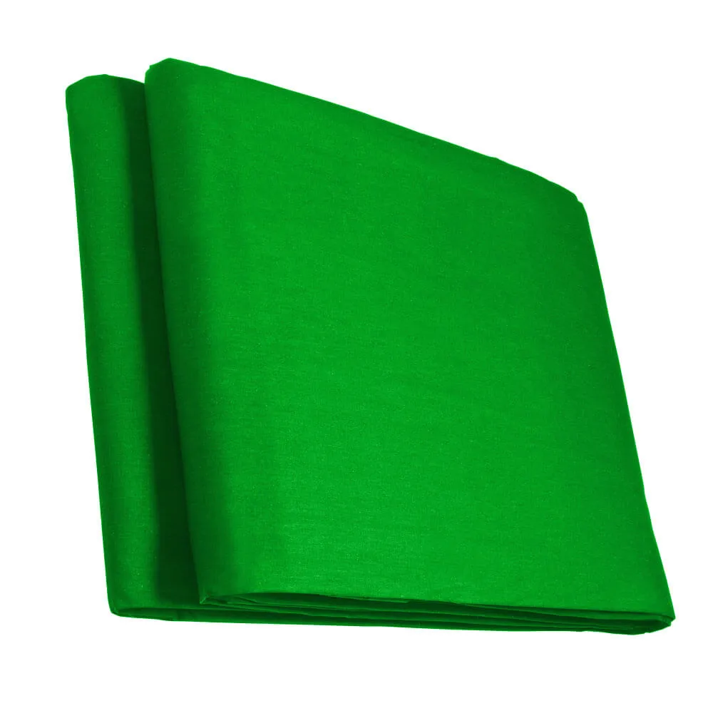 Wide Telescopic Support Stand with Muslin Drop 3x6m (Green)