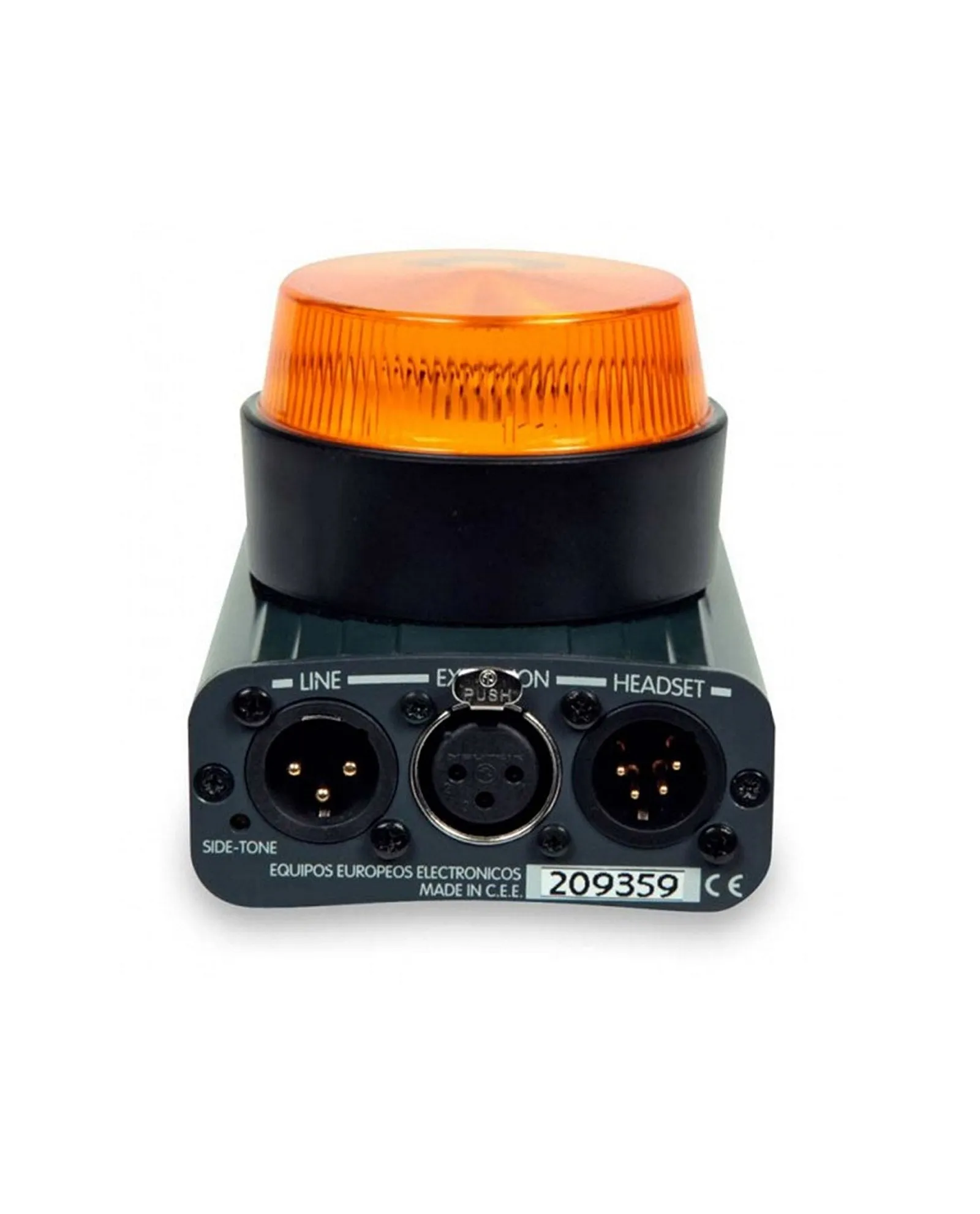Wired Intercom Single Channel Beltpack with built-in beacon Light (EM-201FL)